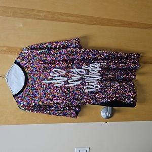 OS sequined birthday dress